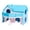 Blue, variant on Hamster Wooden House with Natural Board Material Breathable Teething Design for Safe Hideout Cage Landscape Decoration 4.3x3.5x4.7 in Brown