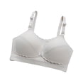 thumbnail image 2 of Nmnitkp Nursing Bras for Breastfeeding Ultra Comfort Push Up Wireless Seamless Underwear Maternity Bra for Pregnancy,Antibacterial Fabric Nursing Bras Gray,85, 2 of 4