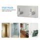thumbnail image 5 of Adhesivo Cocina Baño Puerta Pared Bolsa de ropa Toalla Clave Gancho de acero inoxidable (#2), 5 of 8