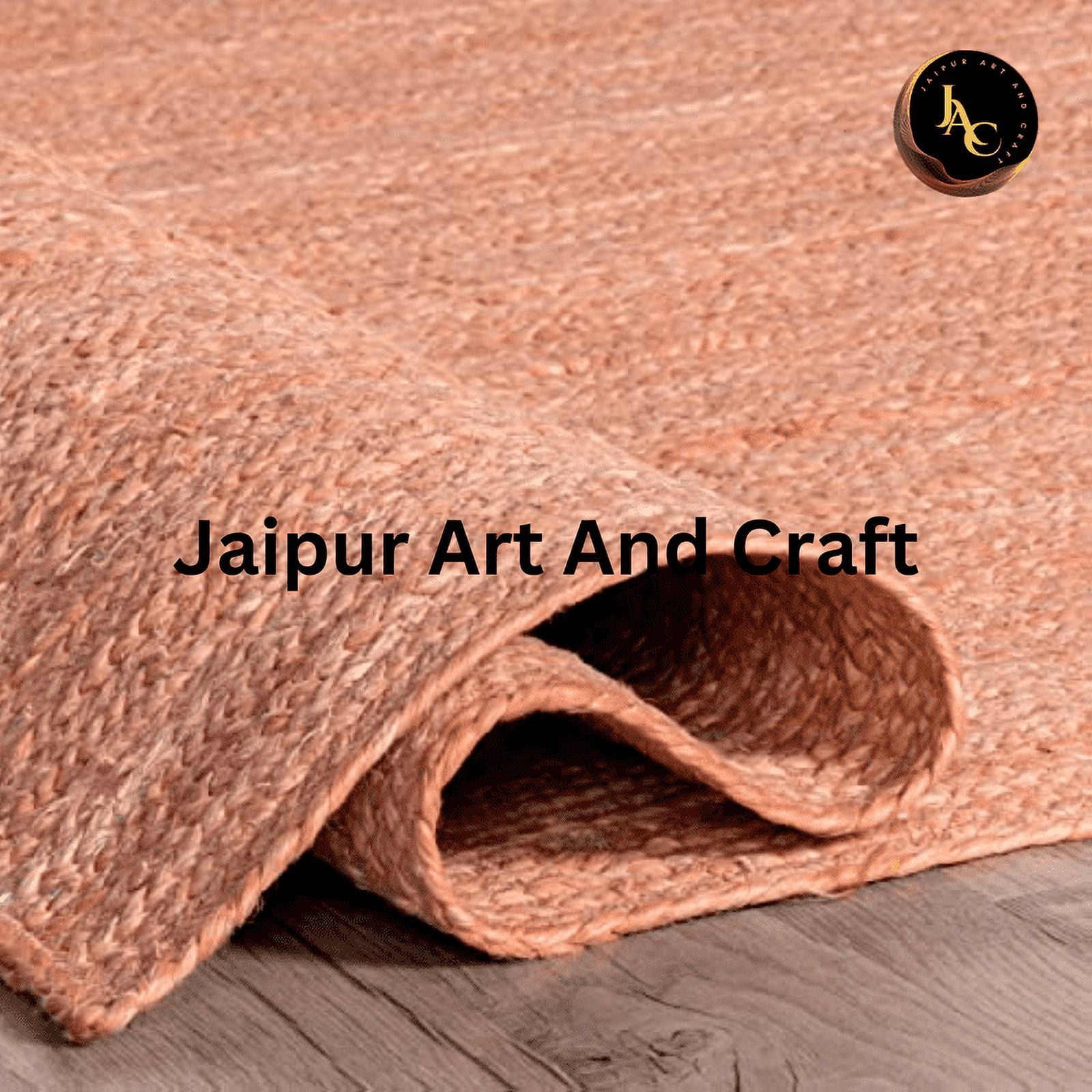 Jaipur Art And Craft Handmade Rectangle Jute Area Rug Reversible Braided Carpet (6x9 Sq ft)