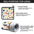 thumbnail image 7 of Colorful Polka Dot Pattern Kitchen Oven Mitt and Pot Holder Sets 2 Pcs for Baking, Cooking and Grilling, Heat Resistant Up To 392 °F, 7 of 7