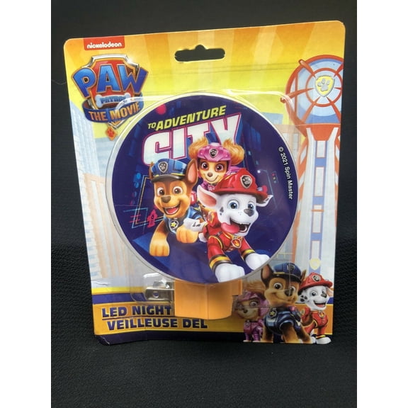 Paw Patrol Movie LED Nightlight To Adventure City Nickelodeon