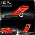 thumbnail image 2 of Compatible with Google Pixel 10 Pro XL Case with Camera Lens Slide Cover Magnetic Ring Stand [Compatible with MagSafe] Shockproof Heavy Duty Military Phone Case for Google Pixel 10 Pro XL,Red, 2 of 10