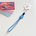 thumbnail image 1 of Jewelry Keys Short Rope Phone Charms Hand Strap Flowers Phone Strap Wrist Hand Lanyard Mobile Phone Lanyard Phone Hanging Rope 05, 1 of 6