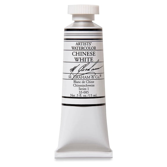 M. Graham Artists' Watercolor - Chinese White, 15 ml tube