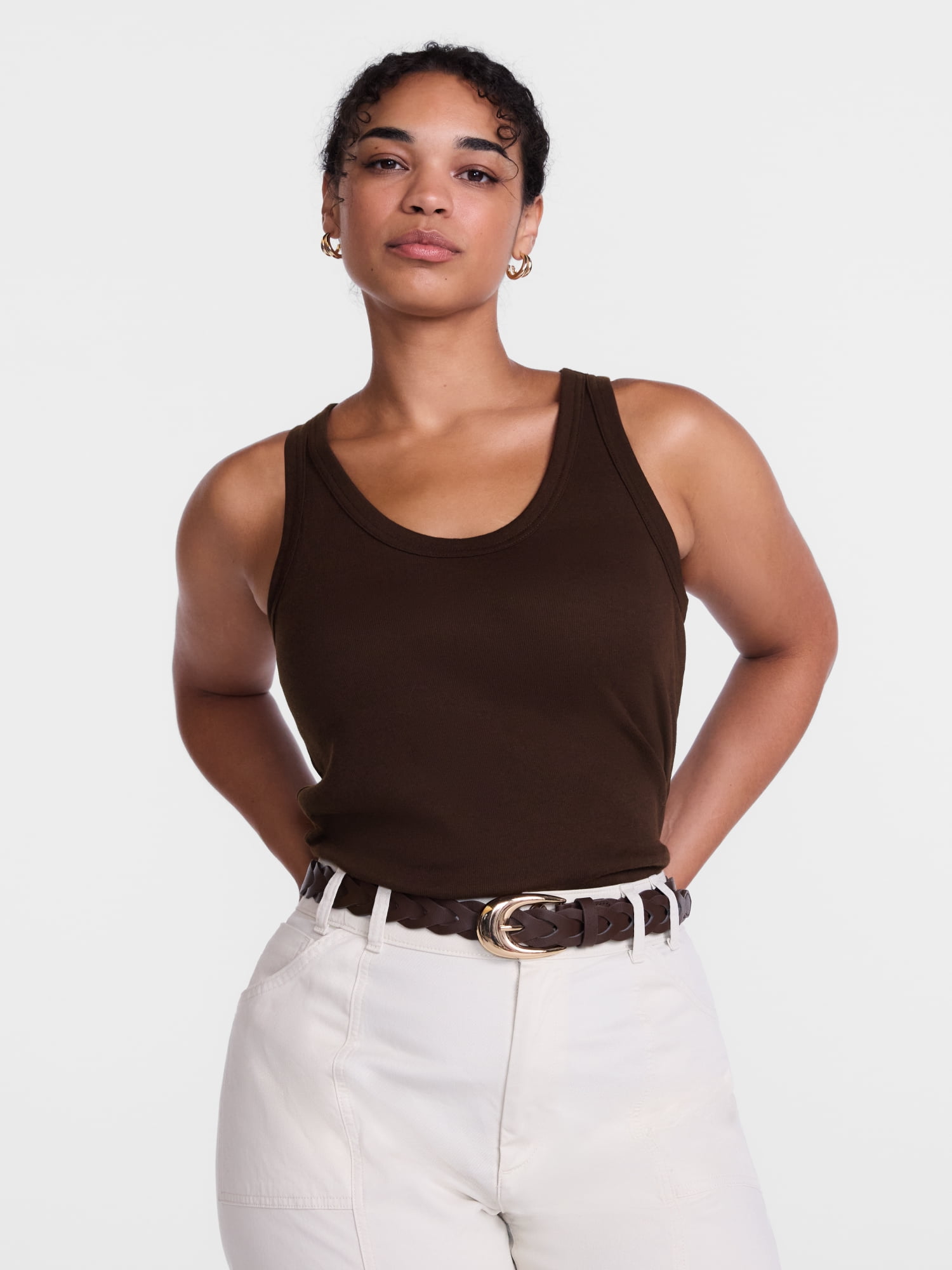 Scenario Women's Rib Tank Top, Sizes XS-XXXL