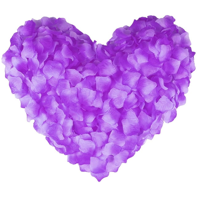 MapleFresh 100pcs Artificial Rose Petals Deep Blue Flower Confetti for Romantic Night Wedding Decoration Proposal Anniversary Table Scatter Realistic Fake Silk Petals Reusable Aisle Decor