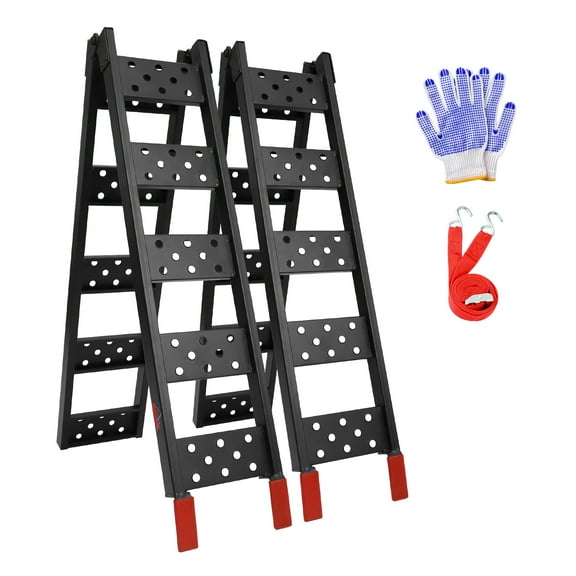 Ruedamann® 83" L x 9" W Steel Folding Ramp Pack of 2