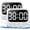2 Pack White-2, variant on Shower Timer Waterproof Bathroom Toilet Digital Kitchen For Wall Mount Study W/foldable Stand Countdown Stopwatch W/suction Cup Swim Rechargeable White