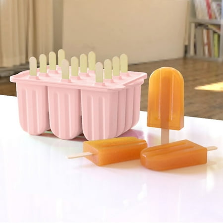 

Mittory Silicone Frozen Ice Popsicle Maker 12 Cavities Homemade Popsicle Molds Shapes