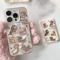 thumbnail image 4 of Korea Cute Dog Magnetic Wallet Accessories For Magsafe Wireless Charge Case For iPhone 15 14 13 12 11 Pro Max X XR 7 8 Plus Cover, 4 of 7