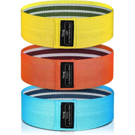 CEYAZYE Resistance Bands, Exercise Workout Bands for Women and Men, 3 Set of Stretch Bands for Booty Legs for Yoga Starter, Pilates Flexbands