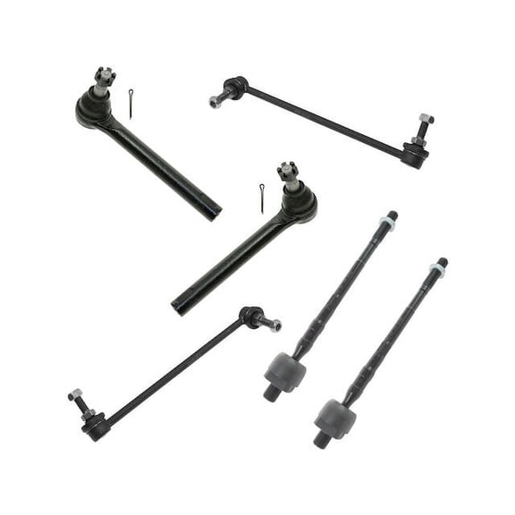 Front Tie Rod End and Sway Bar Link Kit 6 Piece - Compatible with 2005 - 2007 Nissan Murano 2006