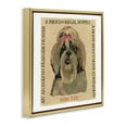 thumbnail image 4 of Stupell Industries Fun Shih Tzu Pet Phrases Animals Painting Gold Floater Framed Canvas Art Print Wall Art, 25 x 25, 4 of 10