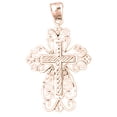 thumbnail image 1 of 14K Rose Gold Cross Pendant - 39 mm, 1 of 3