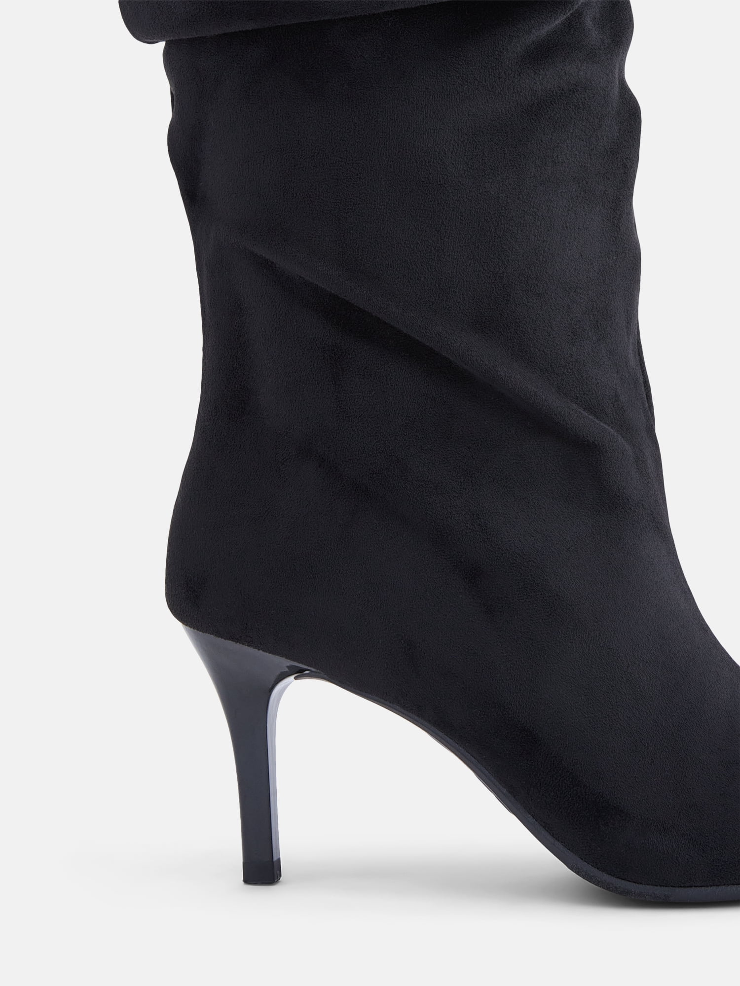 No Boundaries Women's Tall Peep Toe Boots