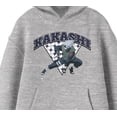 thumbnail image 6 of Naruto Classic Kakashi Fighting Stance Youth Heather Gray Graphic Hoodie-Small, 6 of 7