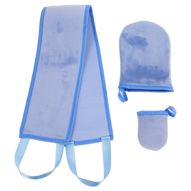 1 Set Self Tanning Mitt Applicator Back Lotion Applicator Tanning Finger Glove Applicator
