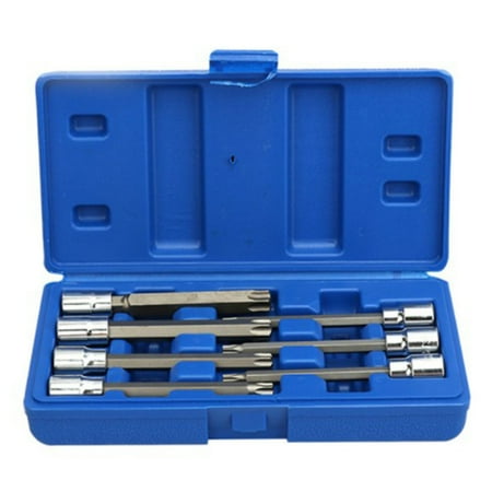 

PCFVRKA 7Pcs/Set 3/8 Inch Socket Tool Set Drive Extra Long Torx Star Bit Sockets Set T25 T30 T40 T45 T50 T55 T60 Hand Tools