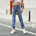 thumbnail image 3 of Vedolay Baggy Jeans for Women Women High Waisted Destroyed Flared Jeans Bell Bottom Denim Pants,Blue S, 3 of 4