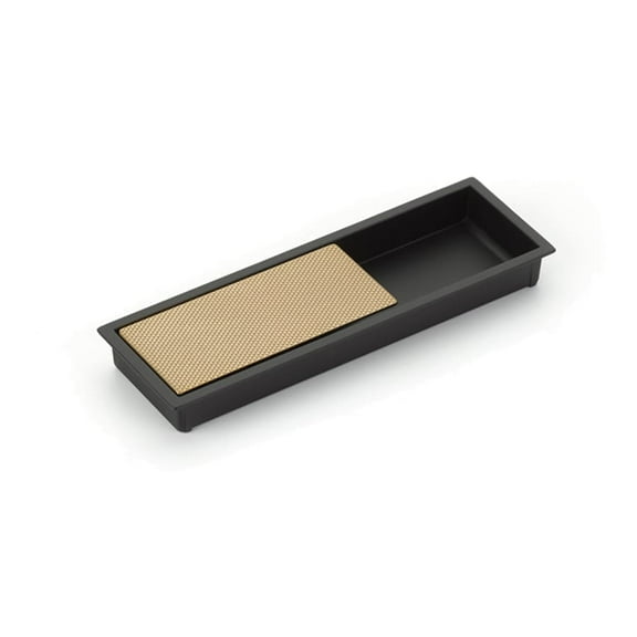 Schaub And Company 1210-MB-SSB Modo 6 1/4" X 2"W Modern Split Finish Recessed Flush
