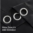 thumbnail image 5 of Gogreen Solid Thermal Insulated Grommet Blackout Curtains/Drapes for Bedroom Window (2 Panels, 42x63 inch, Black), 5 of 5