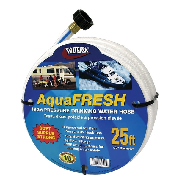 Valterra W015300 AquaFresh High Pressure Drinking Water Hose 1/2" x
