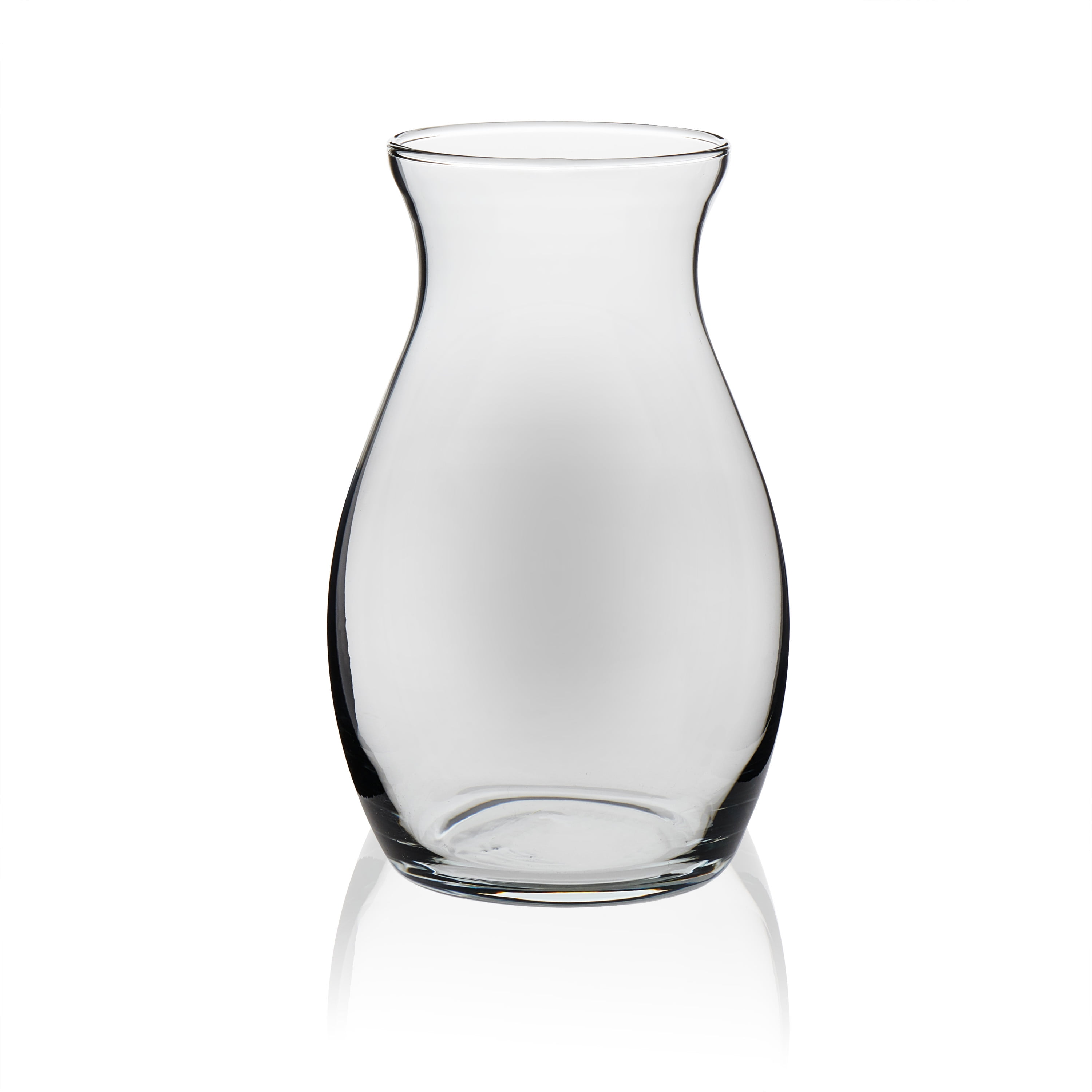 Libbey Pot Belly Clear Glass  Vase, 7 Inch, 1 Each