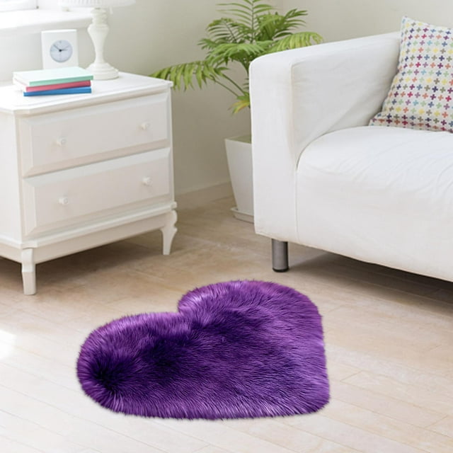 Wool Imitation Sheepskin Rugs Faux Non Slip Bedroom Shaggy Carpet Mats