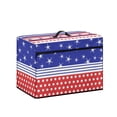 thumbnail image 2 of HELLHERO Patriotic Stars Stripes Sewing Machine Carrying Cover with Pockets for Extra Accessories Storage Pocket Foldable Reusable Lightweight, 2 of 8