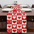 thumbnail image 1 of Amzcrzy Valentines Decorations,,Valentine's Day Table Runner Super Soft Tablecloth For Catering Wedding Kitchen Party Holiday Picnic 13x72 Inch Long Romantic Heart Art Texture Tables Runner, 1 of 6