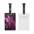 thumbnail image 5 of Hirioo Pink Blossoms Butterfly for Luggage ID Tag with Adjustable Strap Travel Baggage Bag Tags Suitcase Identify Labels for Women Men, 5 of 7