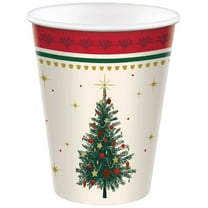 Elegant Christmas Evergreen 9 oz. Paper Cups 20 Per Pack