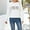 White, variant on VISALY Pullover Crewneck Sweatshirt Tunic Sweatshirt Women's Probably Hungry Likely Deepy Cold Printed Hoodless Hoodie Casual Sweaters Hoodie for Women Pullover Women's Pullover Black L