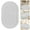 White, variant on Oval Bathroom Rug, Bathroom Rug, Small Oval Rug, Bath Mats for Bathroom Non-Slip, Super Soft and Water Absorbent, Microfiber Bath Rugs, for Bathroom Ocean Wave Starfish Decor Carpet Shower