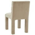 thumbnail image 2 of SAFAVIEH Couture Pietro Contemporary Velvet Solid Dining Side Chair, Light Brown, 2 of 5