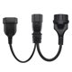 thumbnail image 5 of Cable convertidor de fuente de alimentación hembra Iec320-c14 macho a Eu4.0mm + eu4.8mm, 5 of 5