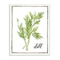thumbnail image 2 of The Stupell Home Decor Collection Watercolor Herb Illustration Dill Painting with Script Wall Plaque Art, 10 x 0.5 x 15, 2 of 4