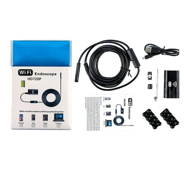 Xingzhi F99 HD 720P 8mm Wifi Borescope Pipe Inspection Camera Waterproof Soft Hard Cable Wireless Smartphone Endoscope