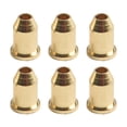 thumbnail image 3 of Mosiee 6Pcs Guitar String Mounting Ferrules Wire Cases Electric Guitar Replacement Electric Guitar Through Body String Mounting Ring, 3 of 9