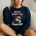 thumbnail image 4 of This Is My Christmas Pajama Bass Fish Santa Hat – T-Shirt, Hoodie & Sweatshirt – Holiday Apparel – Festive Fishermen, 4 of 6