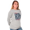 thumbnail image 3 of USA Pride Liberty Freedom and Justice Long Sleeve TShirt Men Women Brisco Brands S, 3 of 6