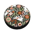 thumbnail image 3 of Gaeub Rabbits on Floral 14-17in Tire Cover, Spare Tire Cover, for Camper Caravan, Trailer, Car, Truck, SUV, Jeep - 16 inch, 3 of 9