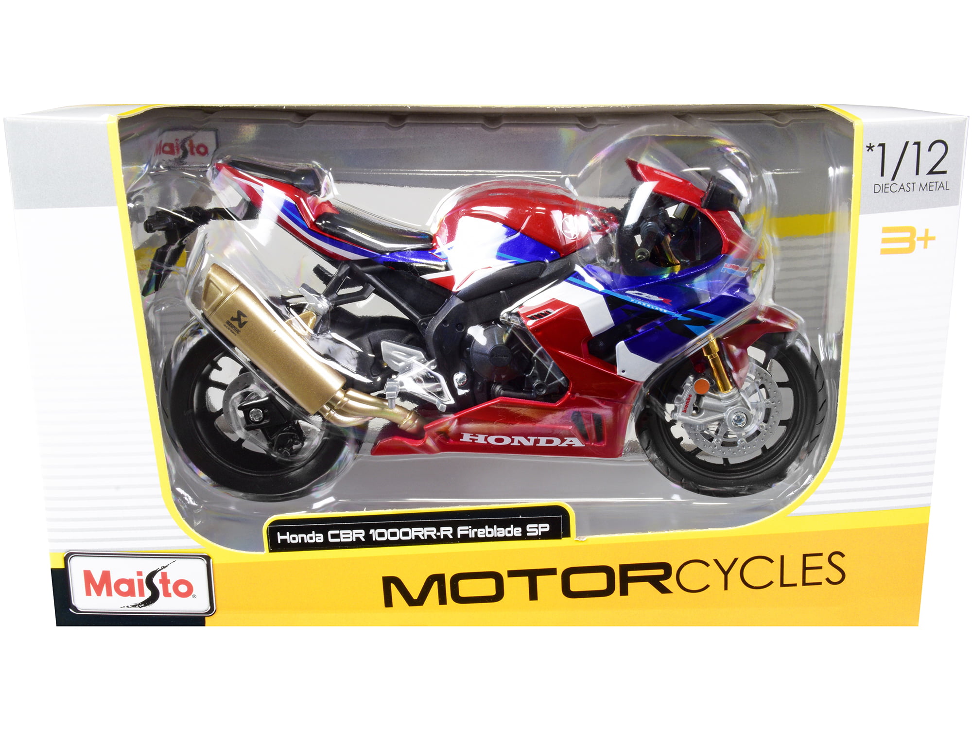 Honda CBR 1000rr Blue/yellow Maisto Motorcycle Model 1 12 for sale online 