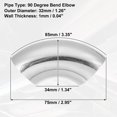 thumbnail image 3 of OD 1.25 Inch 90 Degree SS304 Stainless Steel Bend Tube Exhaust Elbow Pipe for Car 0.04" Wall Thickness, 3 of 6