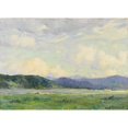thumbnail image 2 of Joseph Henry Sharp 18x14 Black Ornate Wood Framed Double Matted Museum Art Print Titled - Taos Landscape (circa 1914), 2 of 5