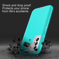 thumbnail image 4 of GHSDFBB for Galaxy S21 5G Case Shockproof Dust/Drop Proof 3-Layer Full Body Protection [Without Screen Protector] Rugged Heavy Duty Durable Cover Case for Samsung Galaxy S21 5G 6.2 2021, Teal/Pi, 4 of 6