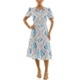 thumbnail image 5 of Split Neck Tiered Maxi Dress, 5 of 6