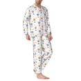 thumbnail image 2 of Balery Hot Air Balloon Pijama para Hombre de Dos Piezas con Manga Larga, Conjunto de Dormir y Descanso Suave con Bolsillos-XX-Large, 2 of 7