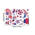 thumbnail image 3 of Hovilon 4th of July Window Stickers, Electrostatic USA Themed Window Clings, Removable Double Sided PVC Glass Decal for Independence Day Memorial Day Party Home Decor, 35x25cm, 3 of 6